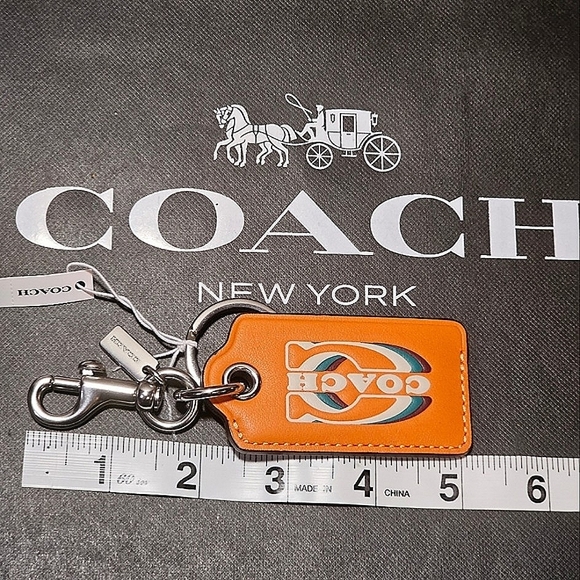 COACH BOTTLE OPENER KEY FOB / KEYCHAIN W/COACH STAMP (NWT) - Picture 5 of 7